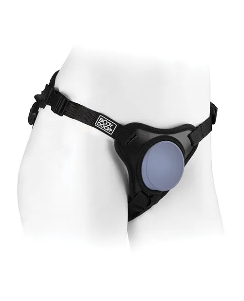 Dillio Female Sex Toys Dillio Plantinum Body Dock Harness System LavenderBlack