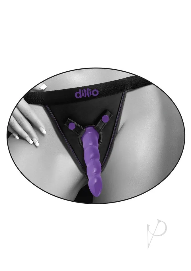 Dillio Perfect Fit StrapOn Harness Purple Dillio Female Sex Toys Dillio Perfect Fit StrapOn Harness Purple Dillio Female Sex Toys