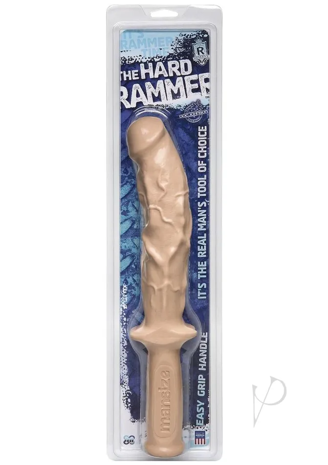 Doc Johnson Dildos The Hard Rammer Dildo with Handle Vanilla
