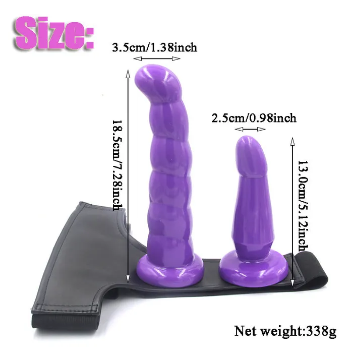 Double Penetration Strap On Dildo 7 Inch Wild Night Fantasies Anal