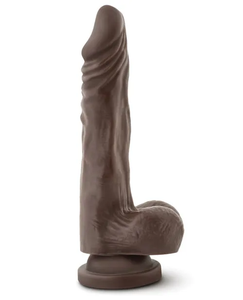 Dr Skin Female Sex Toys Dr Skin Silver Collection Stud Muffin Dildo with Balls 85in Chocolate Dr Skin Female Sex Toys Dr Skin Silver Collection Stud Muffin Dildo with Balls 85in Chocolate