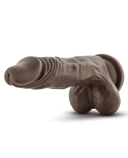 Dr Skin Female Sex Toys Dr Skin Silver Collection Stud Muffin Dildo with Balls 85in Chocolate Dr Skin Female Sex Toys Dr Skin Silver Collection Stud Muffin Dildo with Balls 85in Chocolate