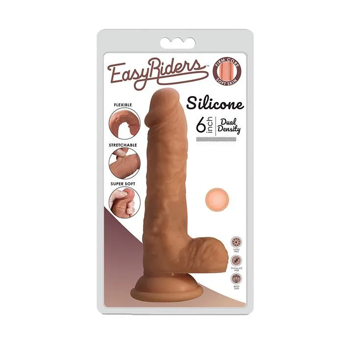 Easy Rider Dildos Curve Novelties Easy Rider Dual Density 6 Silicone Dong wBalls Light Easy Rider Dildos Curve Novelties Easy Rider Dual Density 6 Silicone Dong wBalls Light