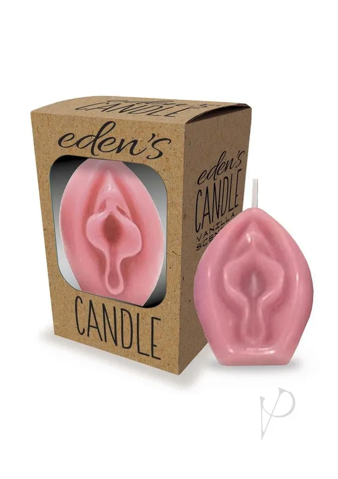 Edens Candle Vanilla Scented Vagina Rose Pink Candyprints Party Vibrators