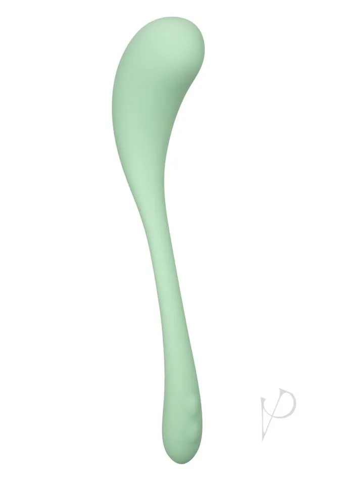 Elle Female Sex Toys Elle Liquid Silicone Wand Rechargeable Vibrator Green