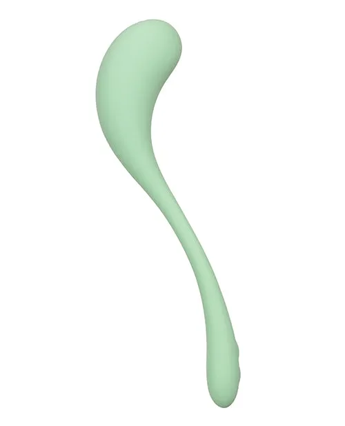Elle Female Sex Toys Elle Liquid Silicone Wand Rechargeable Vibrator Green