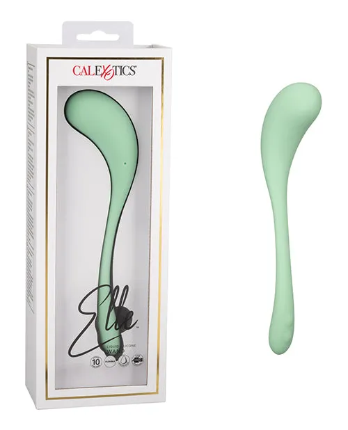 Elle Female Sex Toys Elle Liquid Silicone Wand Rechargeable Vibrator Green