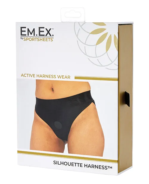 EmEx Female Sex Toys EM EX Active Harness Wear Silouette Harness Bikini Cut Extra Small Black