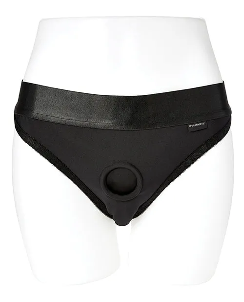 EmEx Female Sex Toys EM EX Active Harness Wear Silouette Harness Bikini Cut Extra Small Black