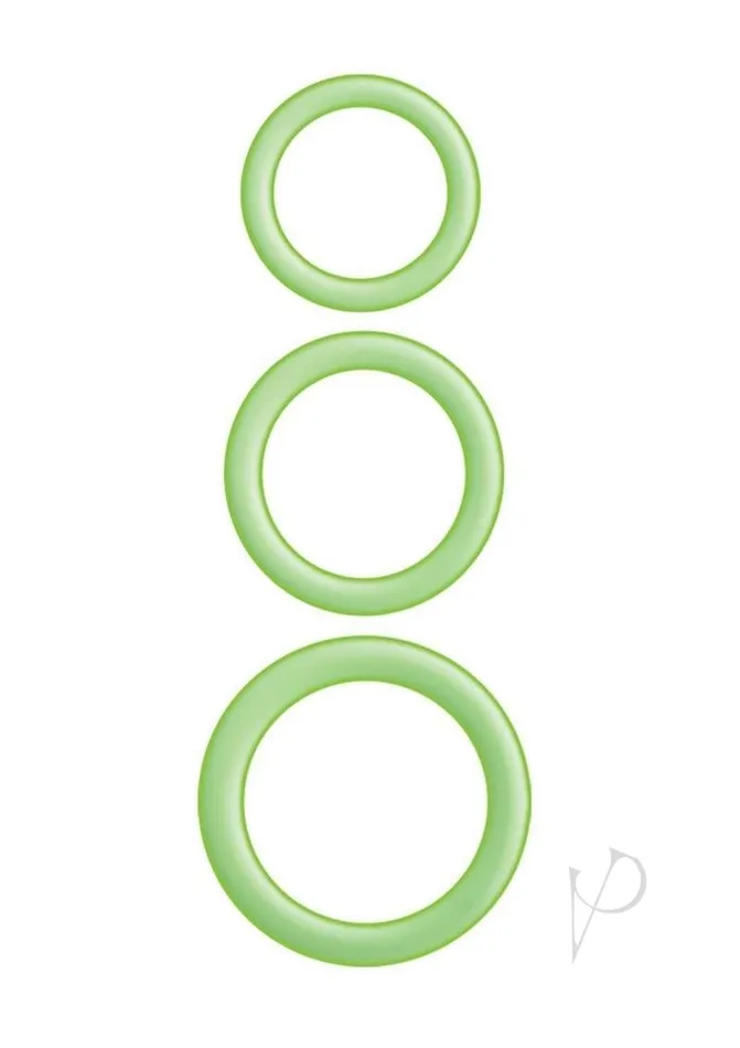 Enhancer Glow Rings Silicone Cockring Green Enhancer Female Sex Toys