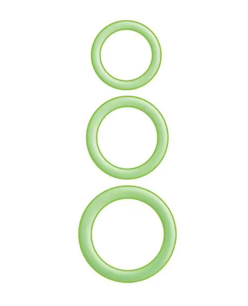 Enhancer Glow Rings Silicone Cockring Green Enhancer Female Sex Toys