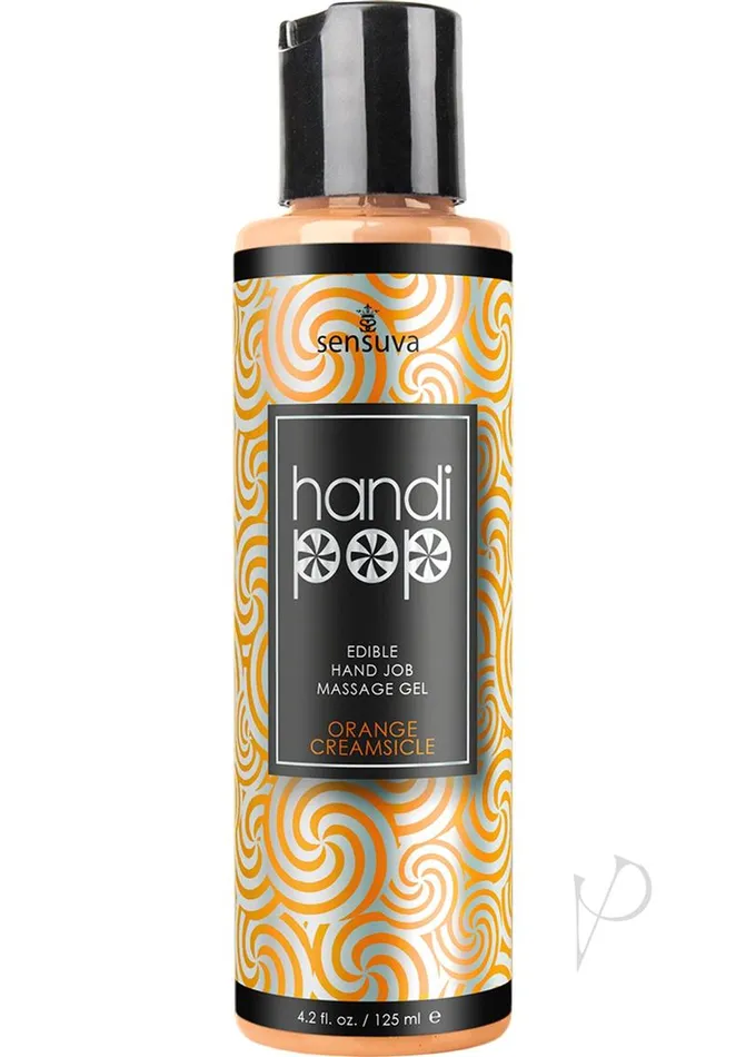 Enhancers HandiPop Edible Hand Job Massage Gel Orange Cream 42oz Handi Pop
