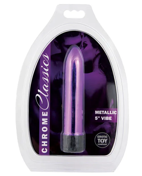 Erotic Toy Company Chrome Classics 5 Vibe Purple Erotic Toy Company Vibrators Erotic Toy Company Chrome Classics 5 Vibe Purple Erotic Toy Company Vibrators