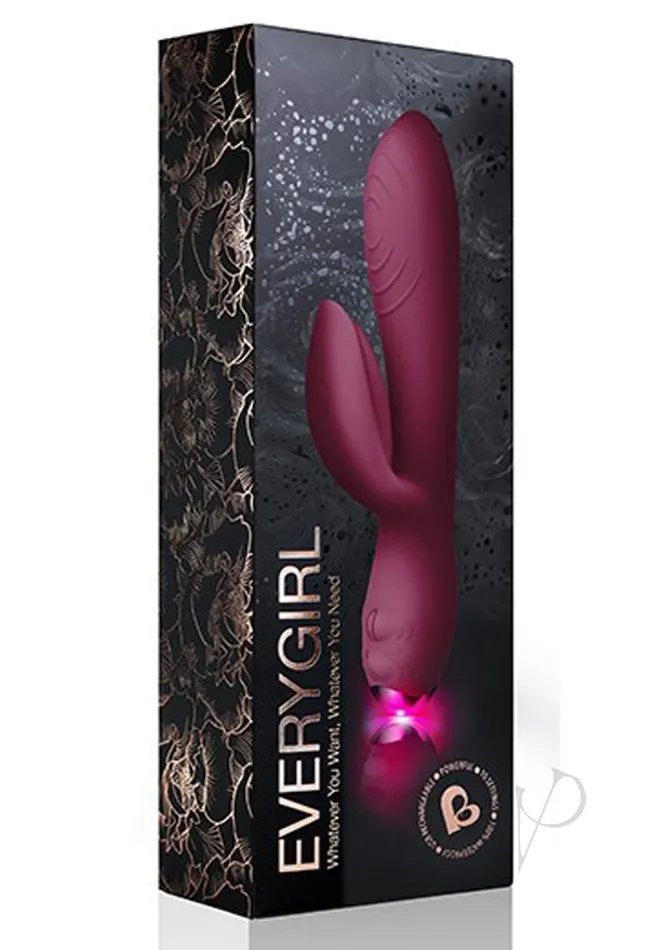Every Girl Rechargeable Silicone Rabbit Vibrator Burgundy Rocks Off Female Sex Toys Every Girl Rechargeable Silicone Rabbit Vibrator Burgundy Rocks Off Female Sex Toys