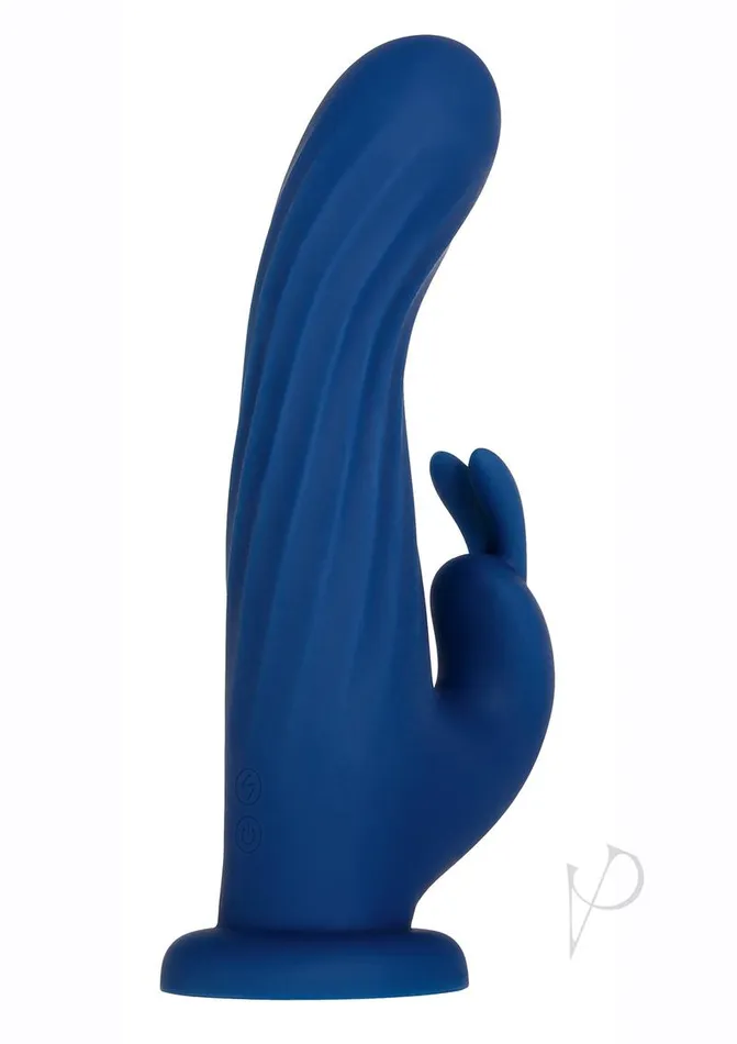 Evolved Female Sex Toys Rotating Silicone Rechargeable Rabbit with Remote Control Blue