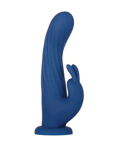 Evolved Female Sex Toys Rotating Silicone Rechargeable Rabbit with Remote Control Blue