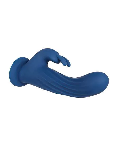 Evolved Female Sex Toys Rotating Silicone Rechargeable Rabbit with Remote Control Blue