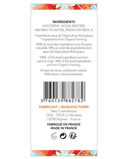 EXSENS of Paris Organic Massage Oil 50 ml White Peach Exsens Couples