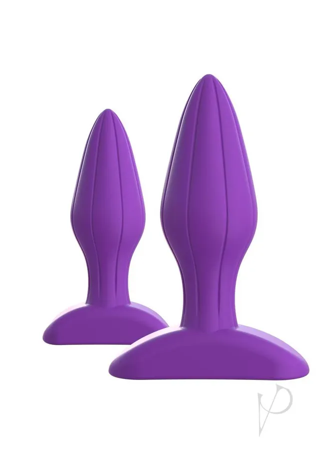 Fantasy For Her Designer Love Plug Set Anal Play Kit Silicone Purple Fantasy For Her Anal