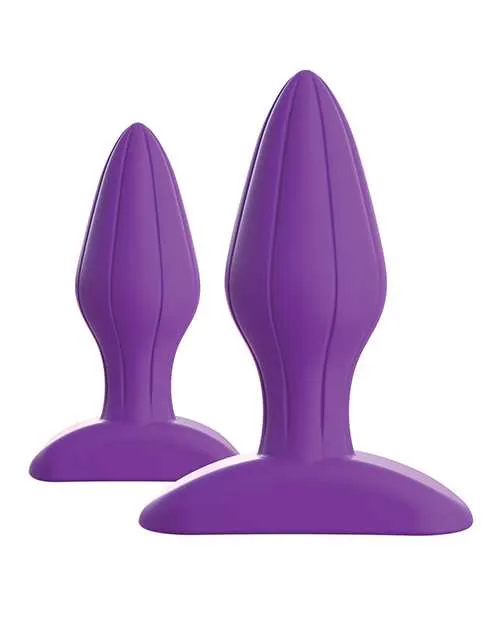 Fantasy For Her Designer Love Plug Set Anal Play Kit Silicone Purple Fantasy For Her Anal