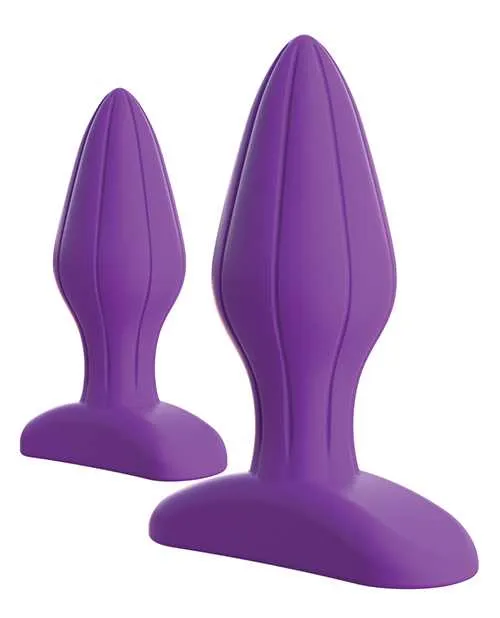 Fantasy For Her Designer Love Plug Set Anal Play Kit Silicone Purple Fantasy For Her Anal