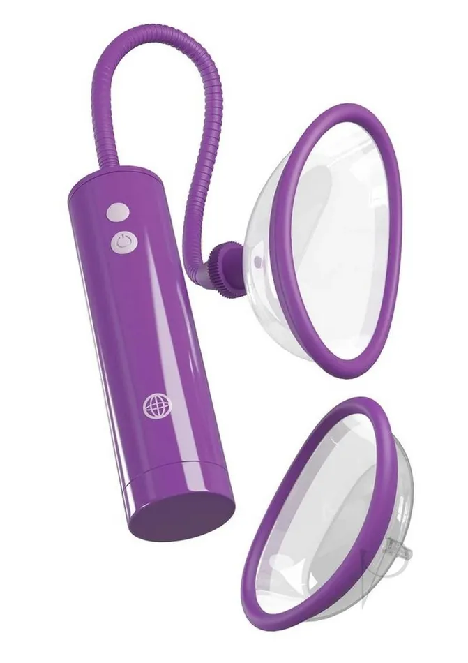 Fantasy For Her Female Sex Toys Fantasy For Her Rechargeable Pleasure Pump Kit with Wired Remote Control PurpleClear
