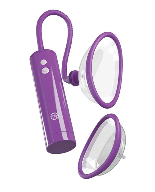 Fantasy For Her Female Sex Toys Fantasy For Her Rechargeable Pleasure Pump Kit with Wired Remote Control PurpleClear