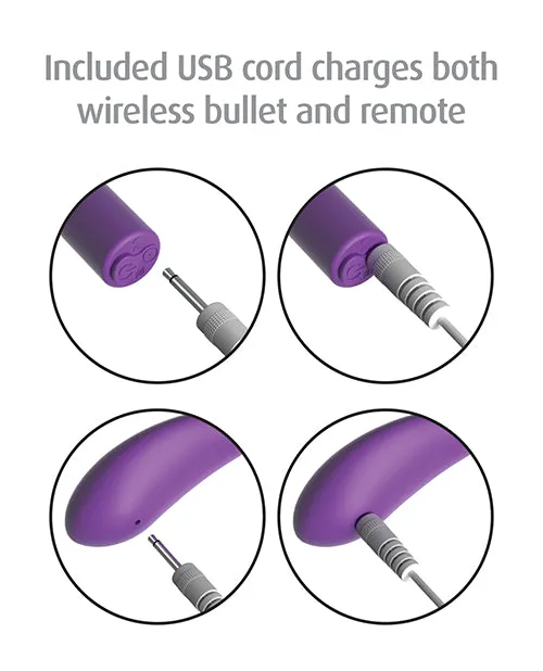 Fantasy Fore Her Thrill Her Crotchless Panty Vibe with Remote Control Purple Fantasy For Her Female Sex Toys