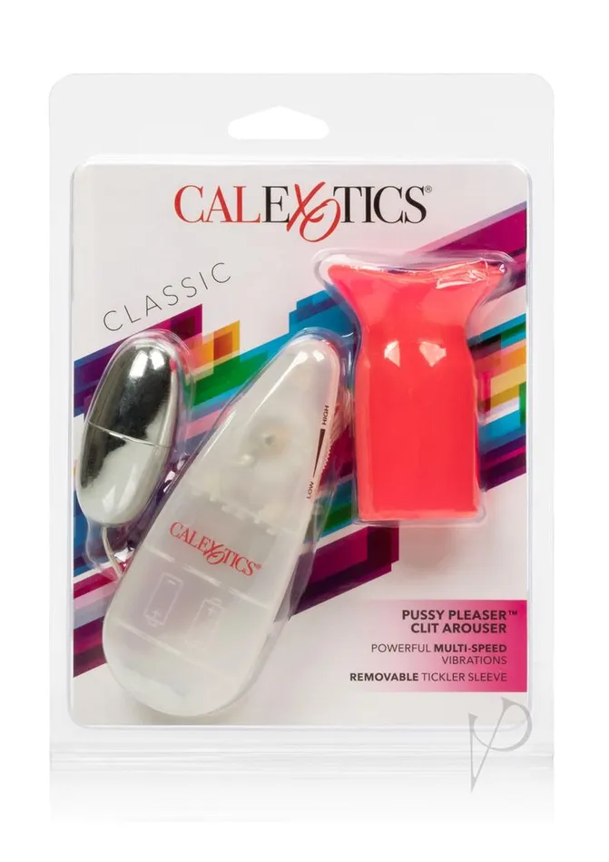 Female Sex Toys Bullets Classic Pussy Pleaser Clit Arouser with Bullet and Wired Remote Control Pink