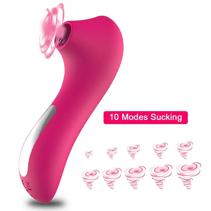 Female Sex Toys Clitoral Suction Vibrator 10 Frequency Rechargeable Wild Night Fantasies
