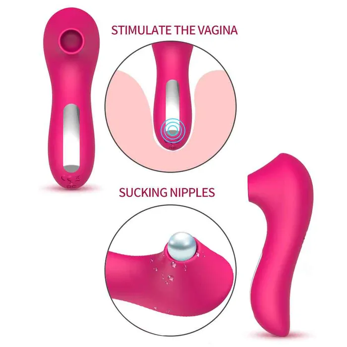 Female Sex Toys Clitoral Suction Vibrator 10 Frequency Rechargeable Wild Night Fantasies