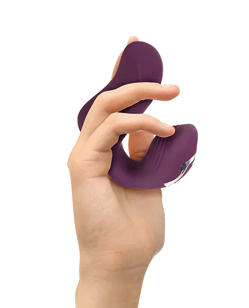 Female Sex Toys Evolved Helping Hand Silicone Rechargeable Finger Vibrator Purple