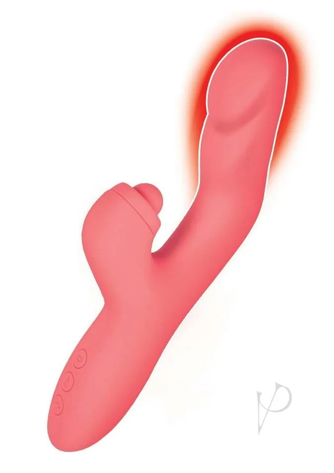 Female Sex Toys Goddess Goddess Heat Up Rechargeable Silicone Tapping Rabbit Vibrator Coral Female Sex Toys Goddess Goddess Heat Up Rechargeable Silicone Tapping Rabbit Vibrator Coral