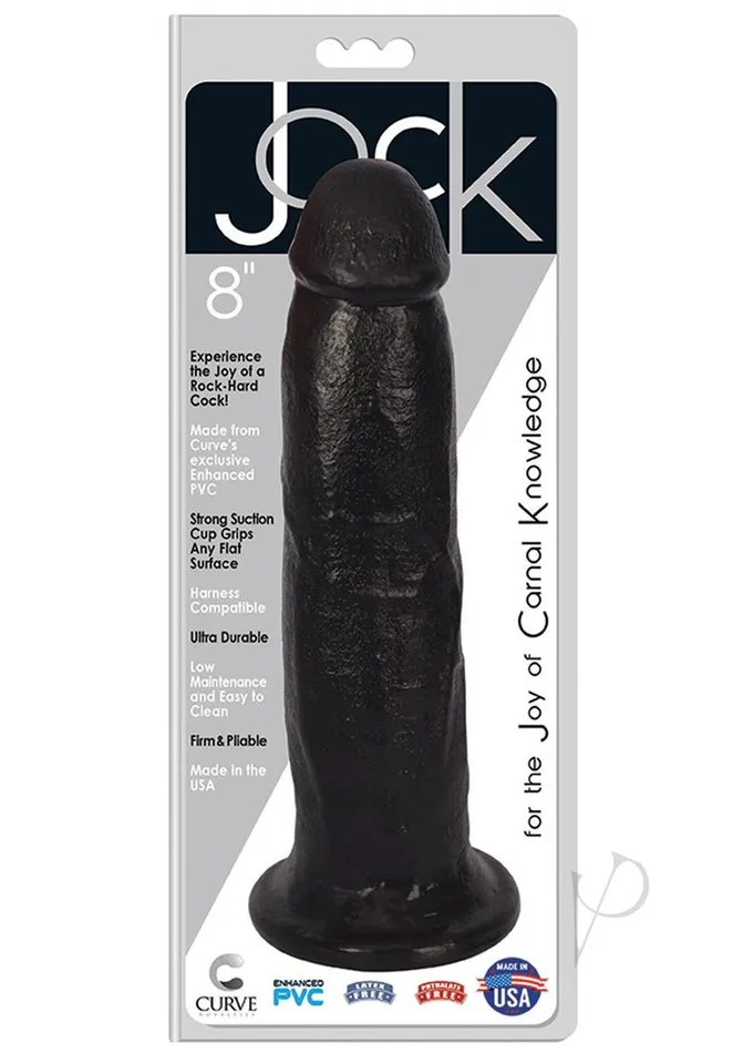 Female Sex Toys Jock Jock Realistic Dildo 8in Black