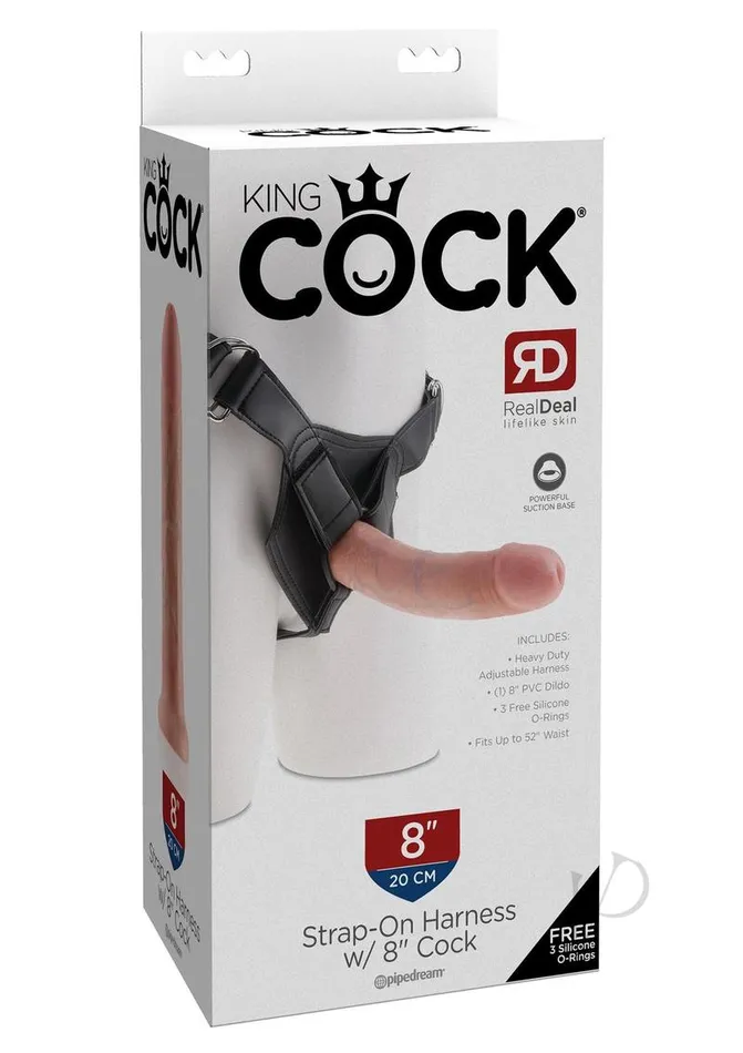 Female Sex Toys King Cock King Cock Strap on Harness with Dildo 8in Vanilla Female Sex Toys King Cock King Cock Strap on Harness with Dildo 8in Vanilla