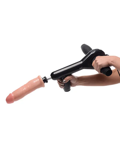 Female Sex Toys Lovebotz LoveBotz ProBang Plug In Sex Machine with Remote Control Black