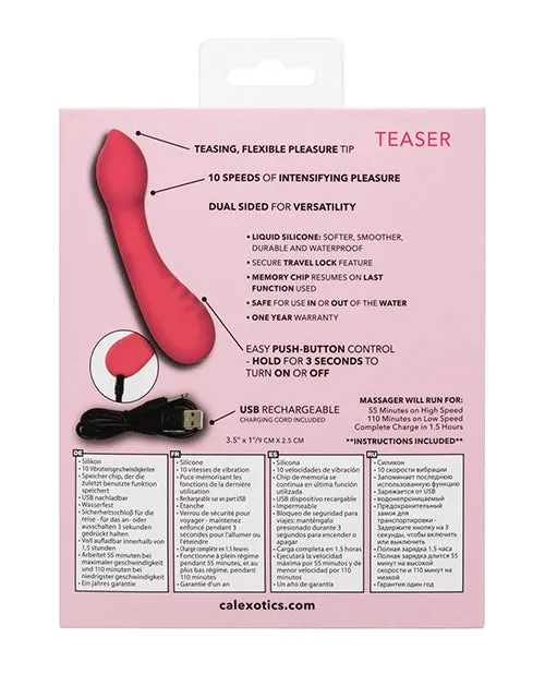 Female Sex Toys Pixies Liquid Silicone Pixies Teaser Rechargeable Vibrator Pink