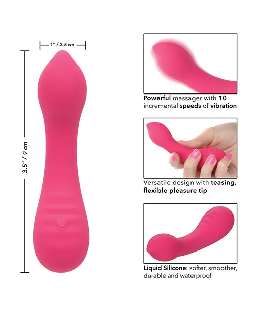 Female Sex Toys Pixies Liquid Silicone Pixies Teaser Rechargeable Vibrator Pink