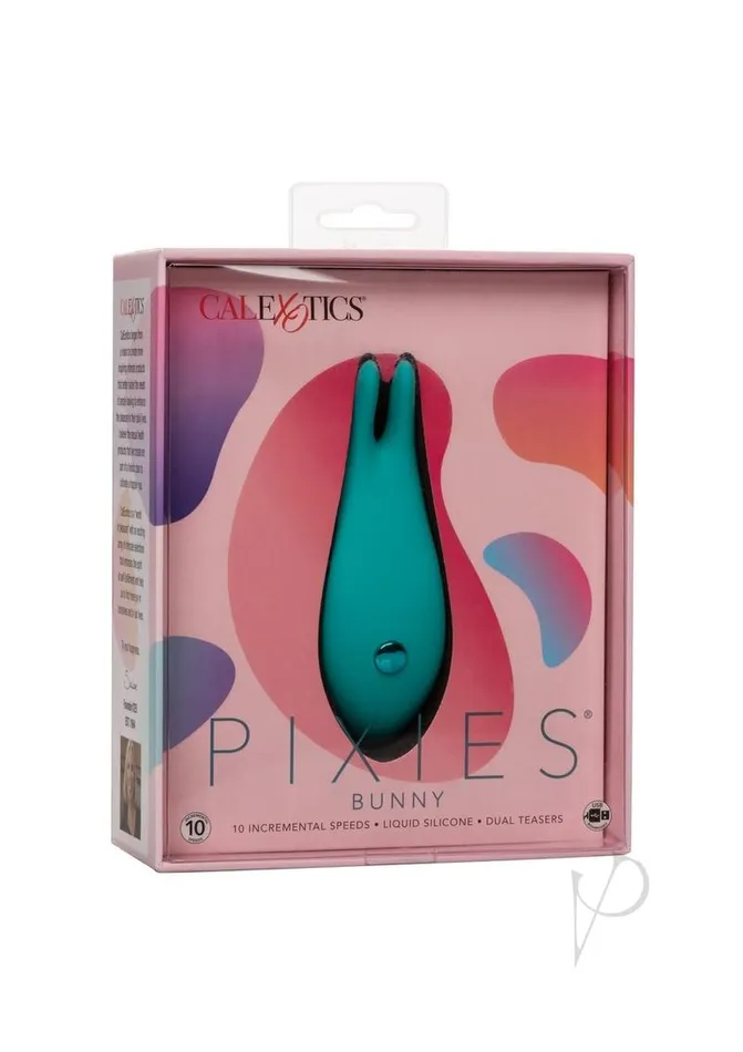 Female Sex Toys Pixies Pixies Bunny Rechargeable Silicone Vibrator Green