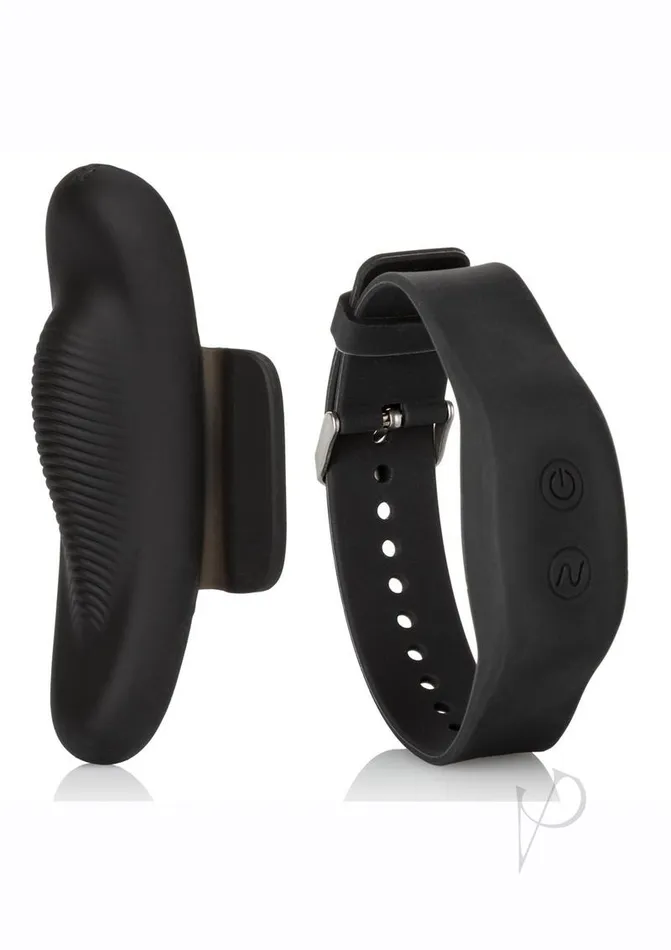 Female Sex Toys Remote Controlled Vibes LockNPlay Wristband Panty Vibrator with Remote Control Black