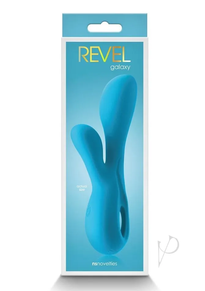 Female Sex Toys Revel Galaxy Rechargeable Silicone Rabbit Vibrator Blue Revel Female Sex Toys Revel Galaxy Rechargeable Silicone Rabbit Vibrator Blue Revel