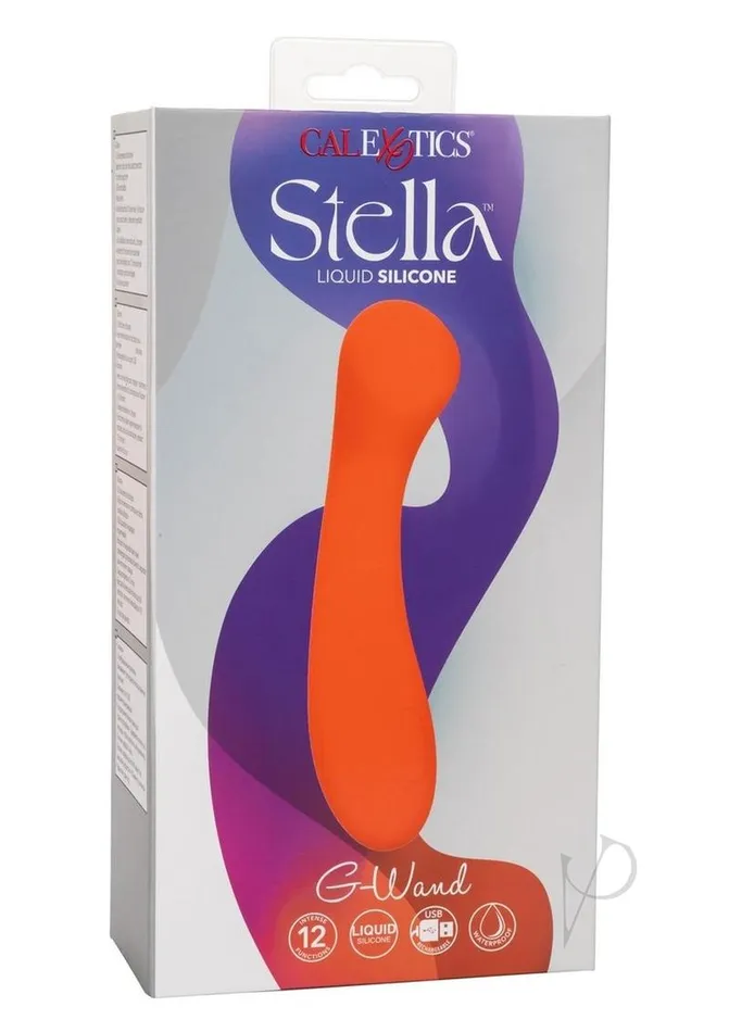 Female Sex Toys Stella Liquid Silicone GWand Rechargeable Vibrator Orange Stella Female Sex Toys Stella Liquid Silicone GWand Rechargeable Vibrator Orange Stella