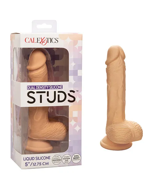 Female Sex Toys Studs Silicone Studs Dual Density with Suction Cup Base 5in Vanilla Female Sex Toys Studs Silicone Studs Dual Density with Suction Cup Base 5in Vanilla