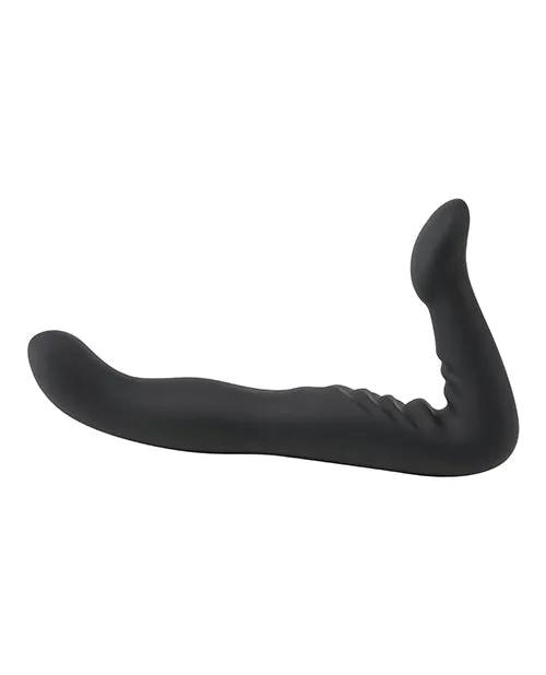 Fetish Fantasy Elite Strapless StrapOn Silicone 8in Black Fetish Fantasy Elite Female Sex Toys