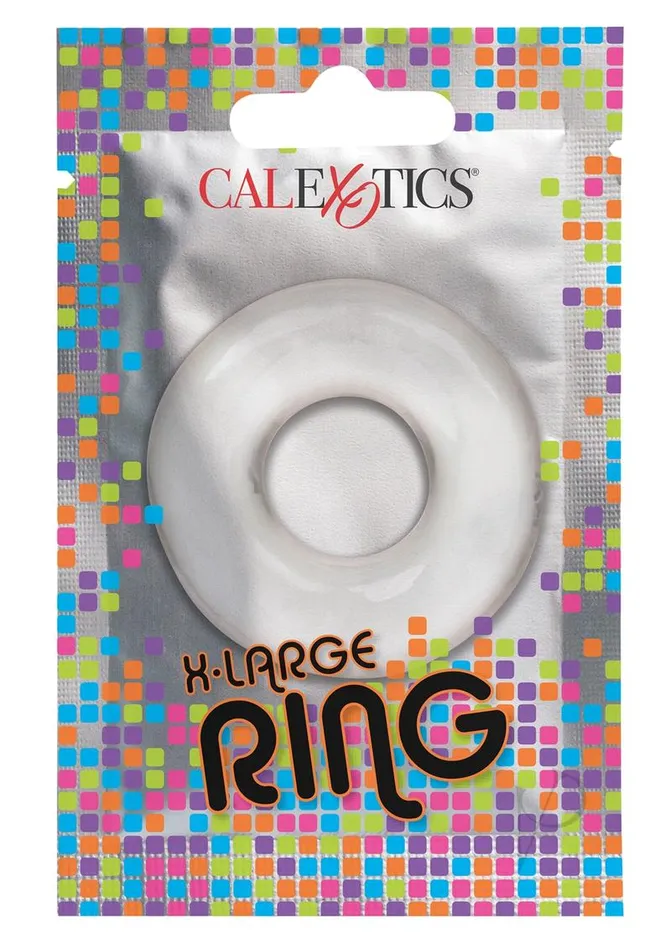 Foil Pack XL Cock Ring Clear Fun Packs Male Sex Toys