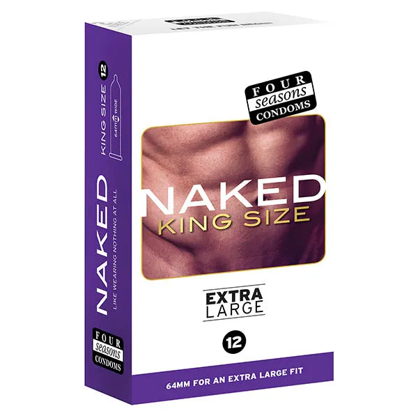 Four Seasons Vibrators Four Seasons Naked King Size Condoms 12pk