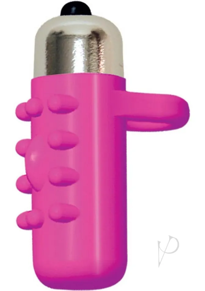 Frisky Fingers Silicone Finger Sleeve with Vibrating Bullet Magenta Hott Products Female Sex Toys