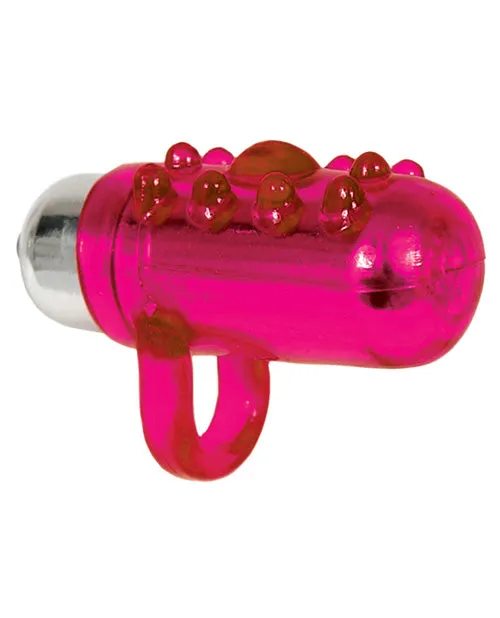 Frisky Fingers Silicone Finger Sleeve with Vibrating Bullet Magenta Hott Products Female Sex Toys