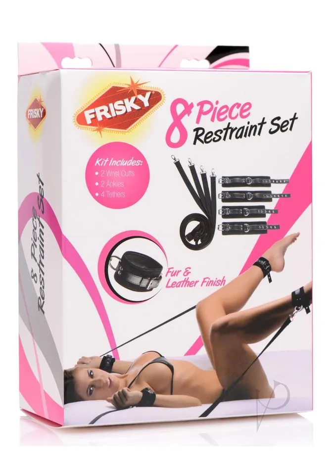 Frisky Four Point Restraint Set Black Frisky Anal