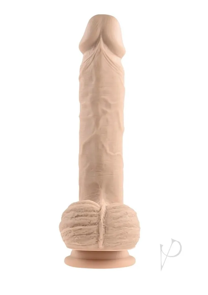 Full Monty Silicone Rechargeable Realistic Dildo with Remote Control 9in Vanilla Evolved Female Sex Toys